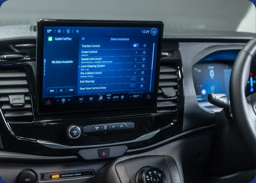 EV16 12-inch SYNC 4 touchscreen dashboard